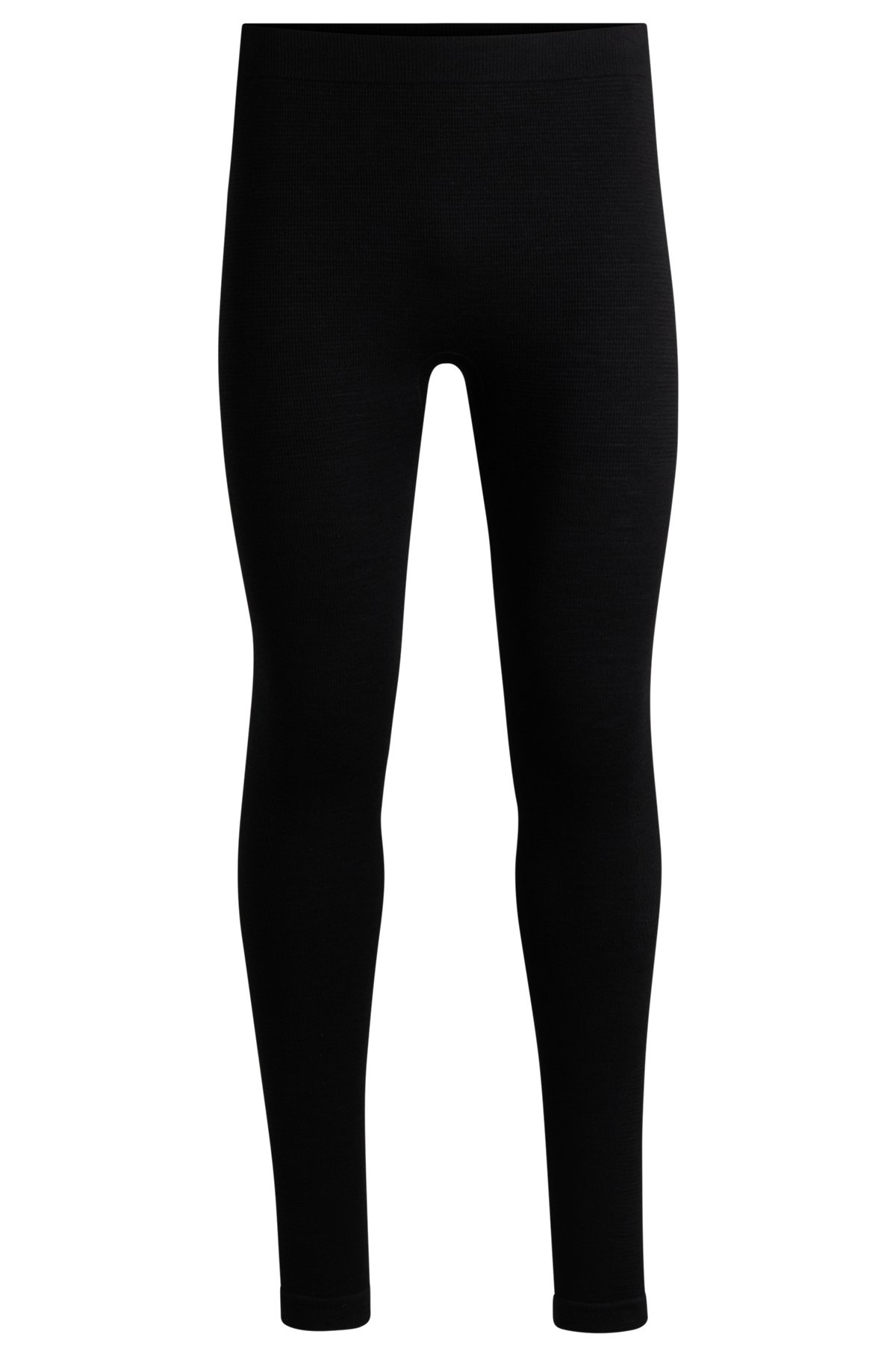 BOSS SKI BASE LAYER LEGGINGS IN WOOL-BLEND JACQUARD - 1