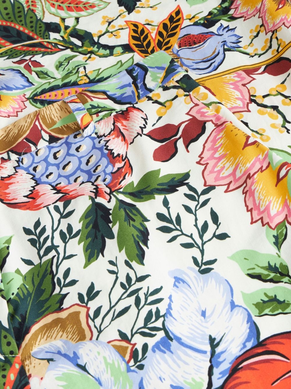 floral-print cotton poplin culottes - 6