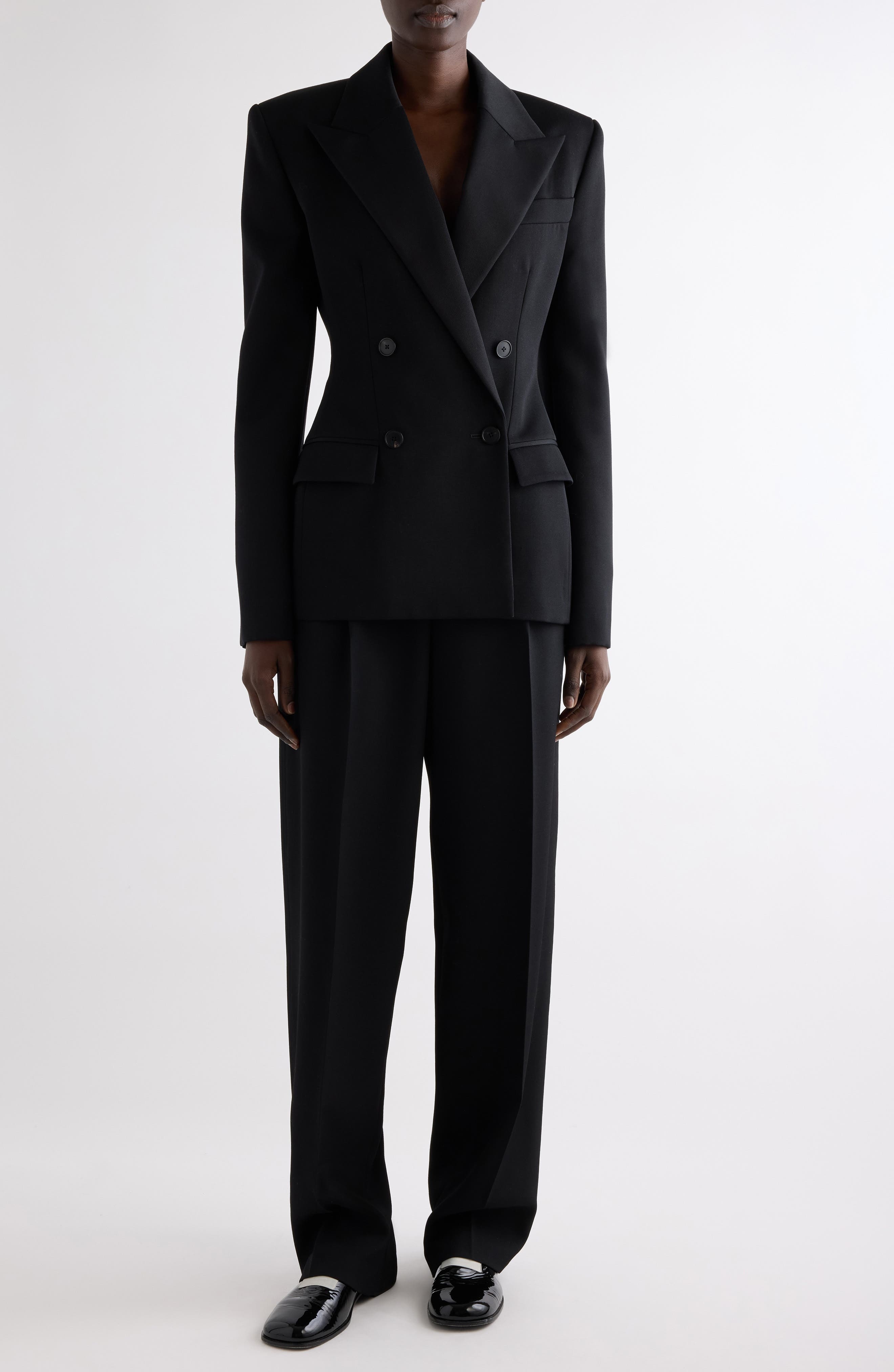 Givenchy Double Breasted Wool Tuxedo Jacket in Black at Nordstrom - 2