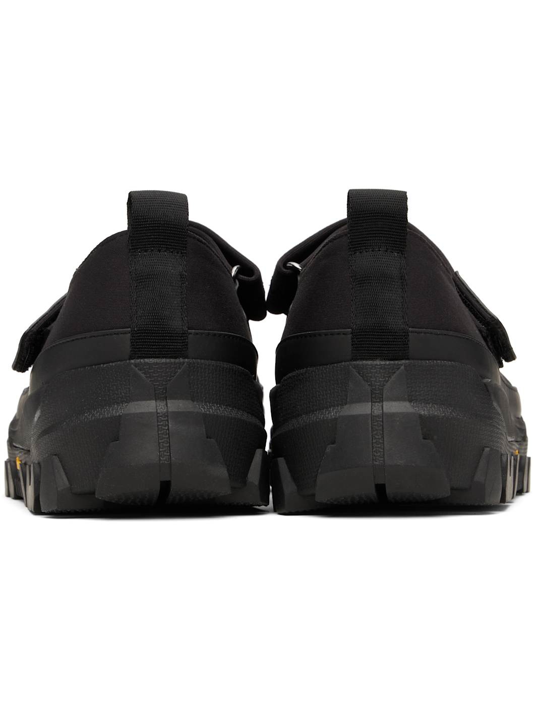AMOMENTO Black Vibram Mary Jane Loafers | REVERSIBLE