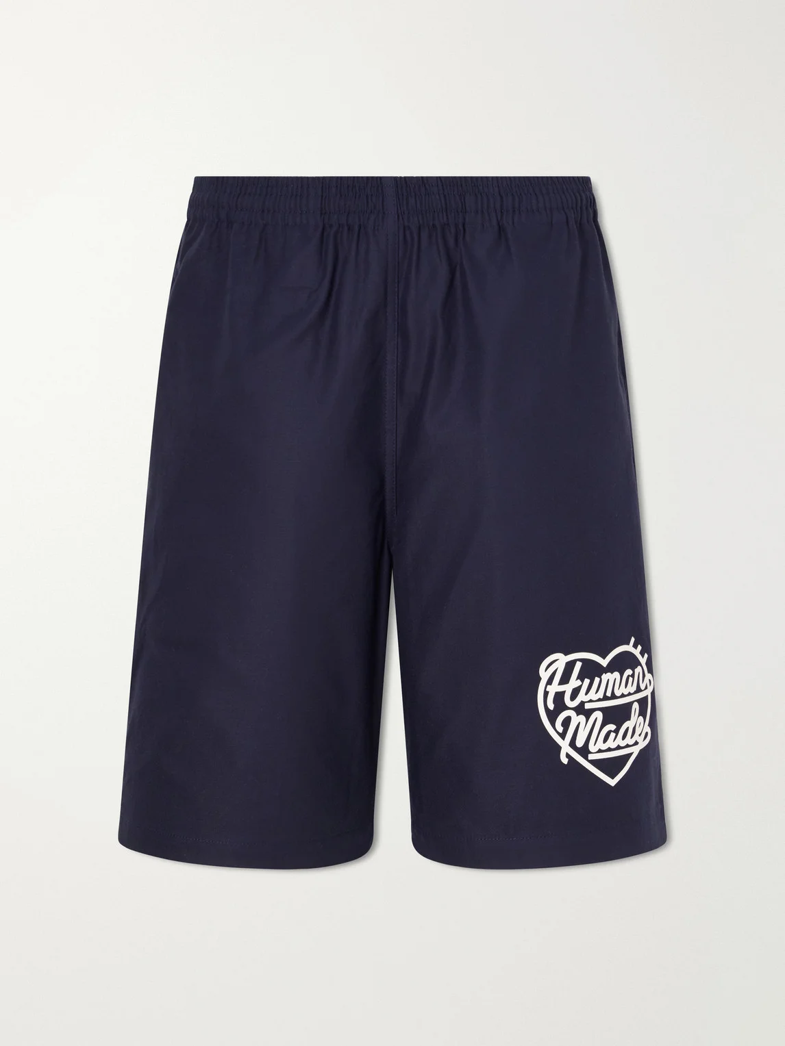 Straight-Leg Logo-Print Cotton-Twill Shorts - 1