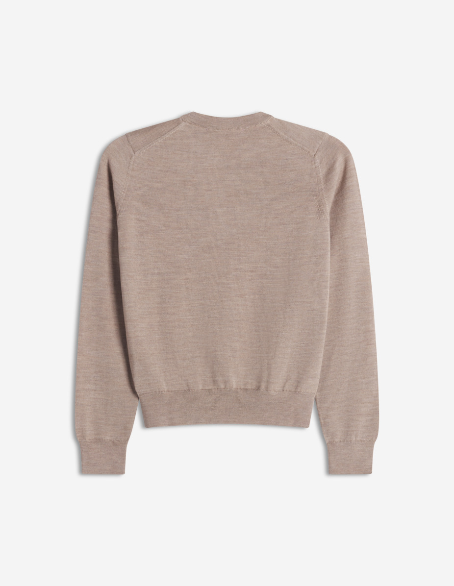 DOUBLE FOX HEAD MERINO REGULAR JUMPER - 2