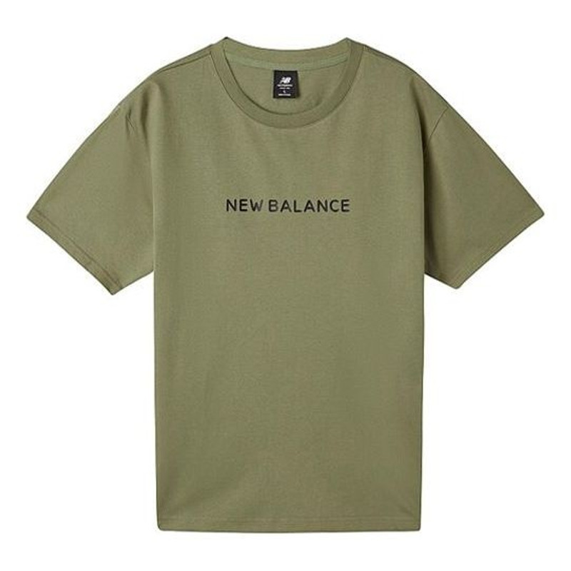 New Balance x Noritake Unisex Logo Round-neck Green AMT02377-OV - 1