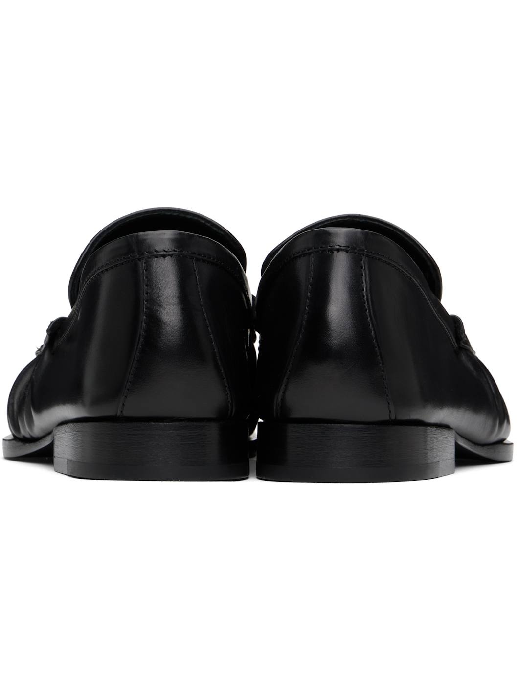 Black Leather Loafers - 2