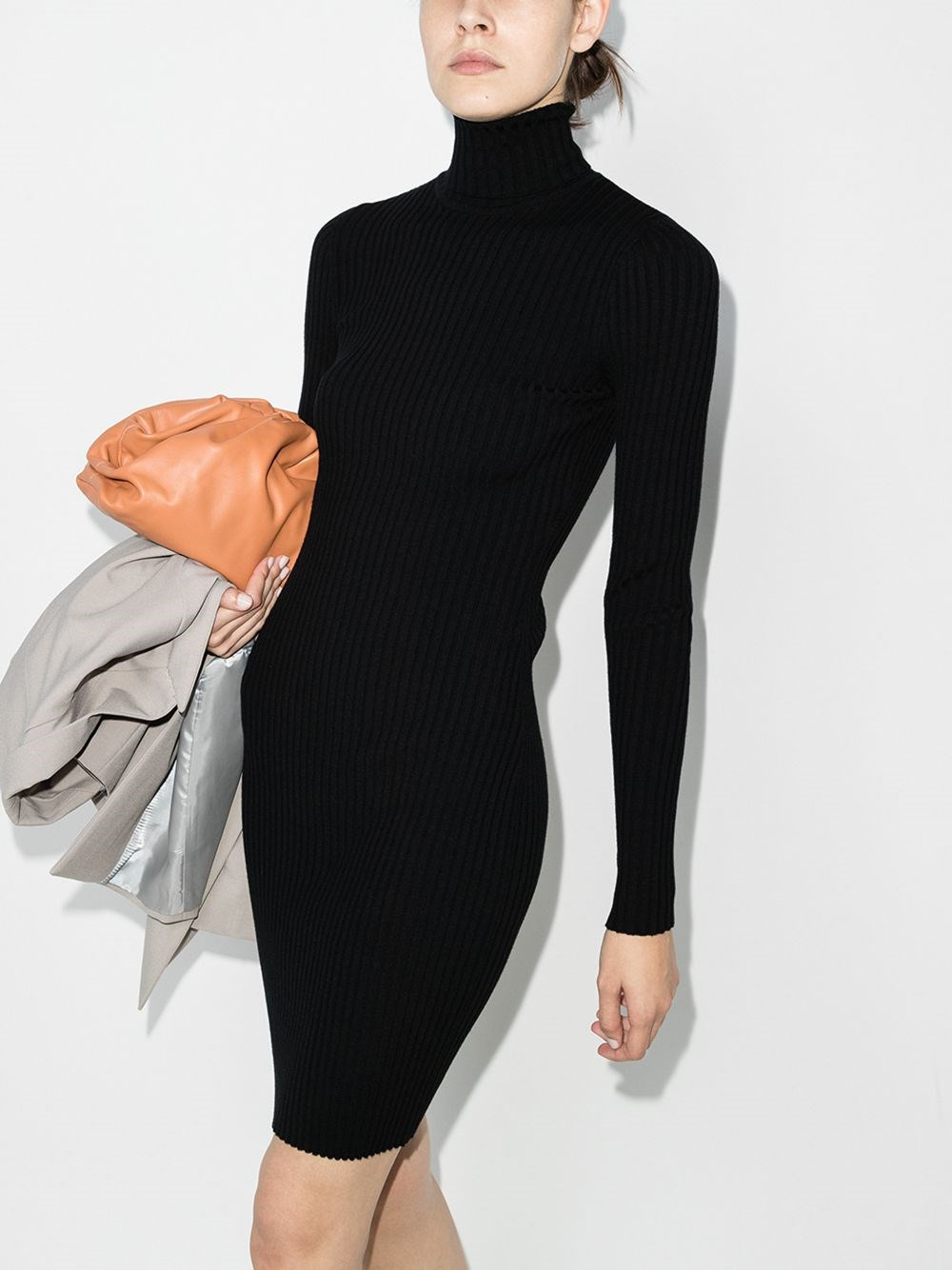 Wool ribbed short dress - 5