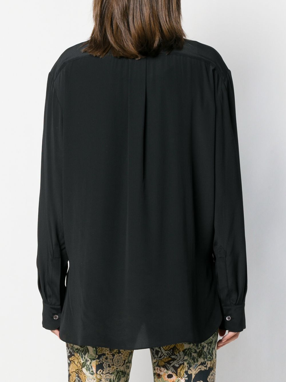 tie neck shirt - 4