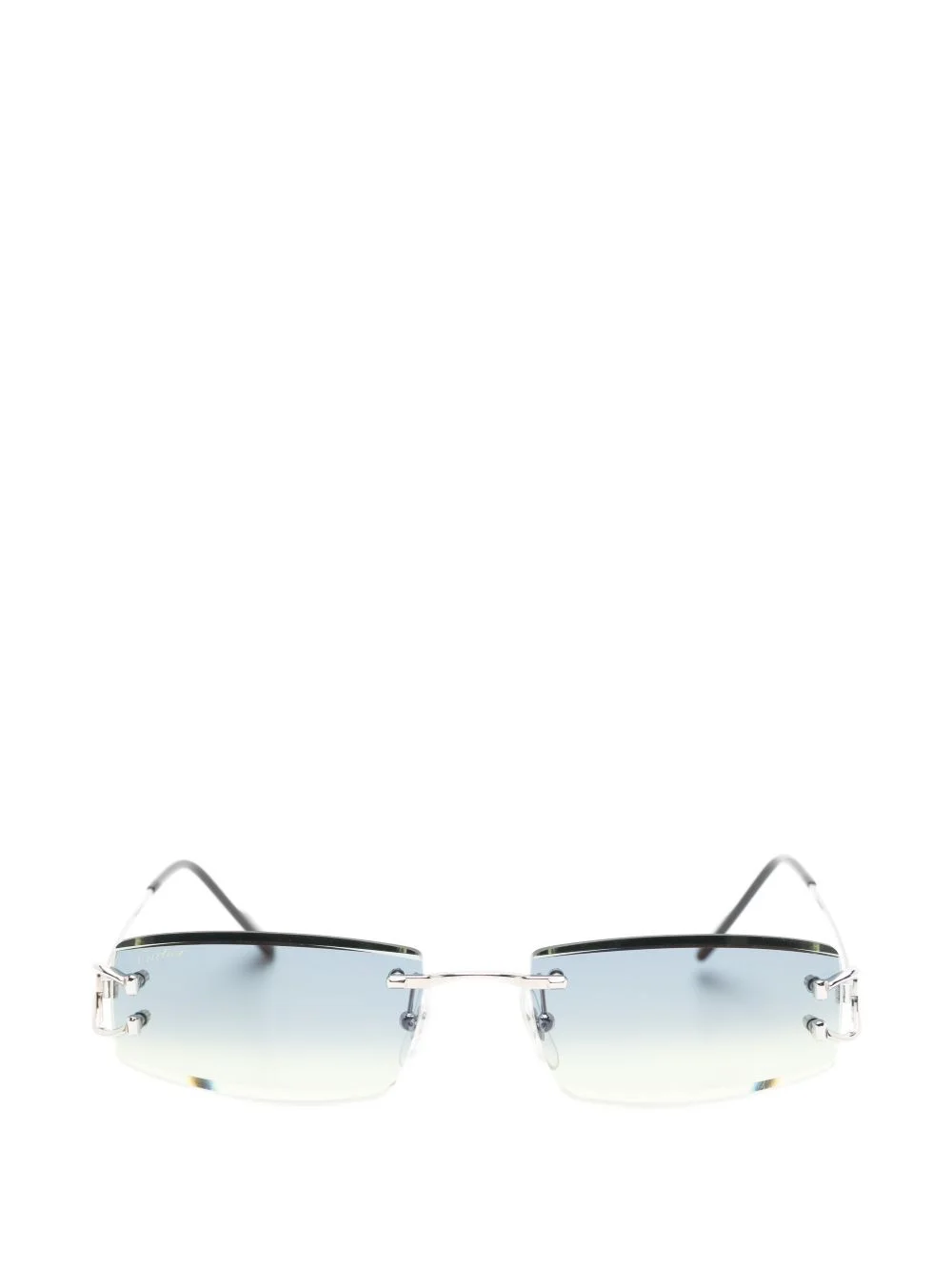rimless rectangle-frame sunglasses - 1