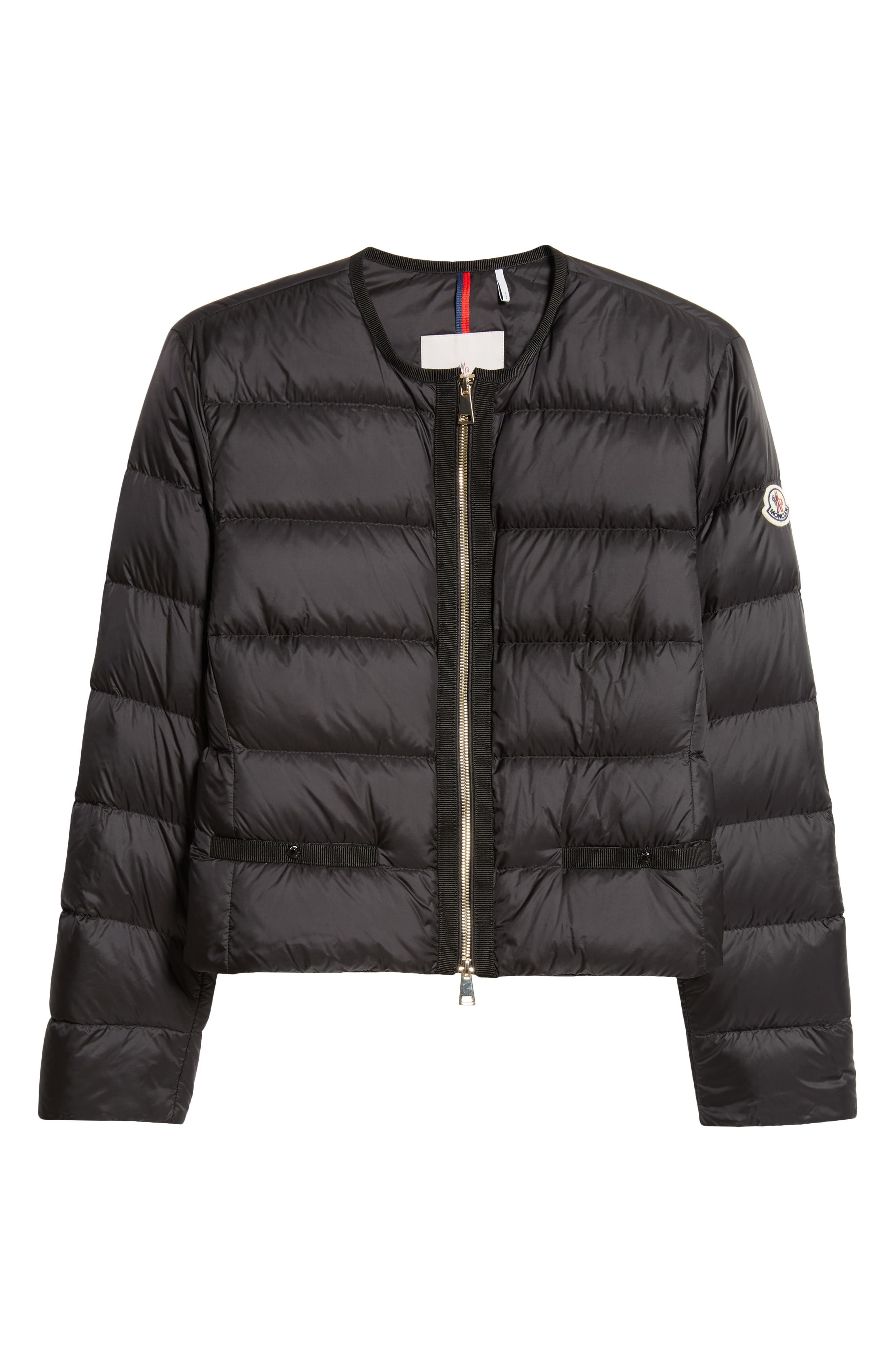 Moncler Laurine Down Crop Jacket in Black at Nordstrom - 6