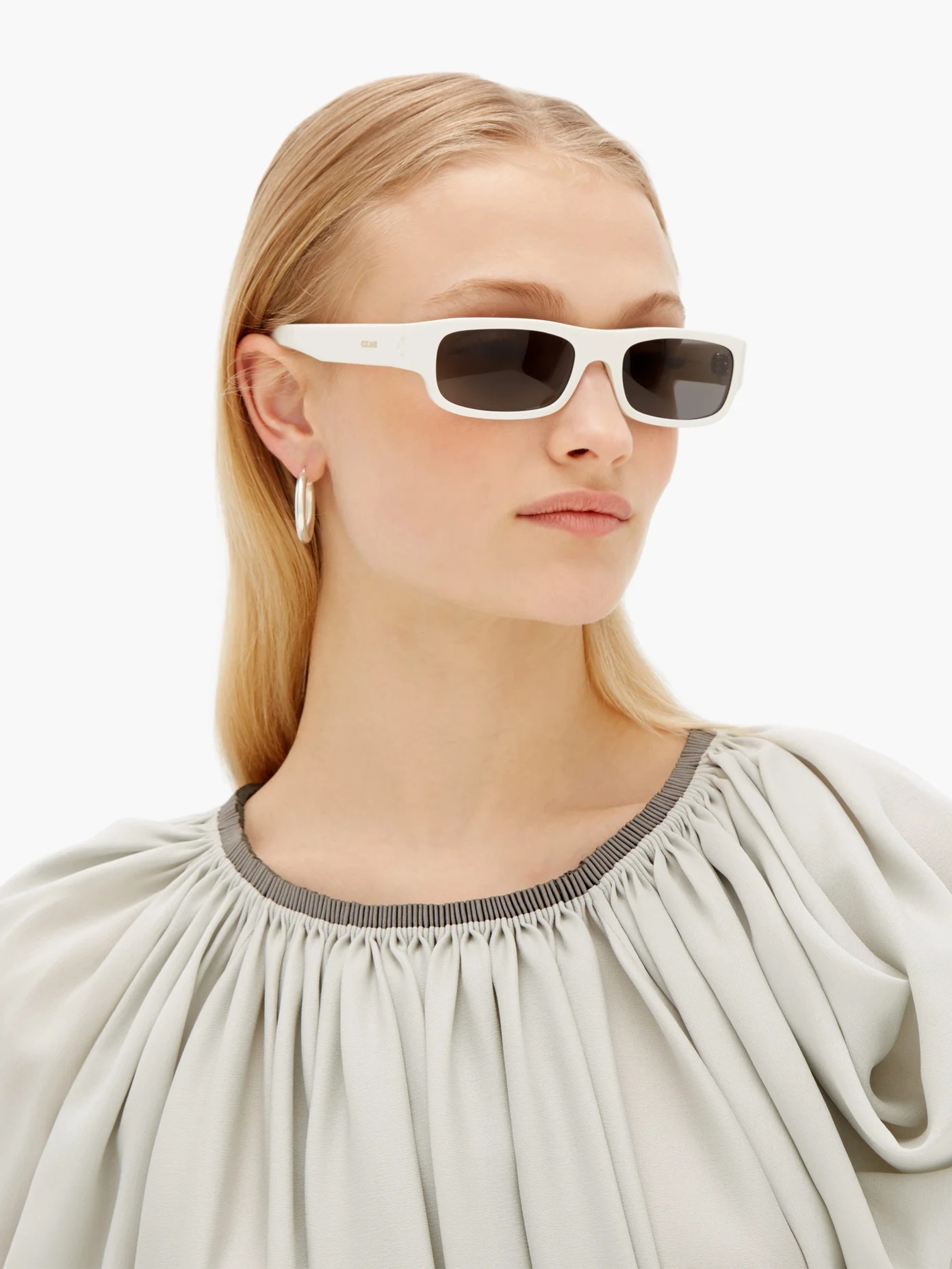 Show rectangular acetate sunglasses - 2