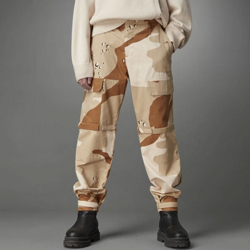 adidas adidas originals Blue Version Series Cotton Camouflage Cargo Casual Pants Khaki H33477 outlook