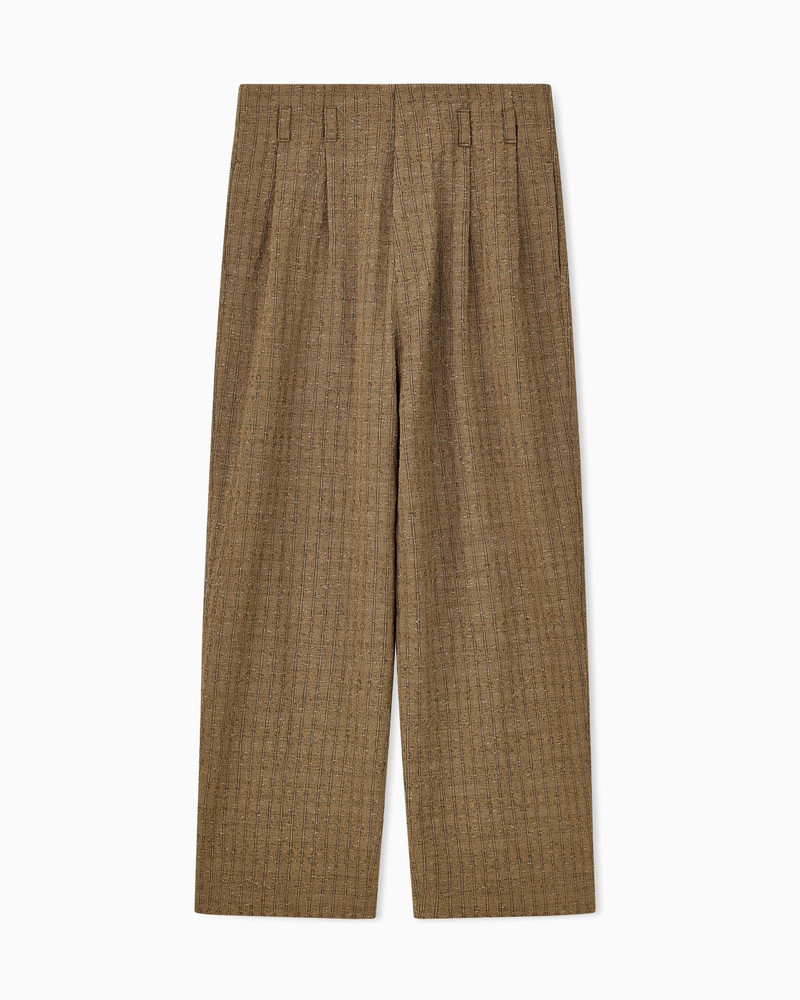 LAMÉ STRIPED JACQUARD TROUSERS 1