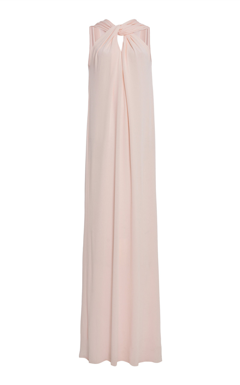 Twisted Georgette Gown pink 1