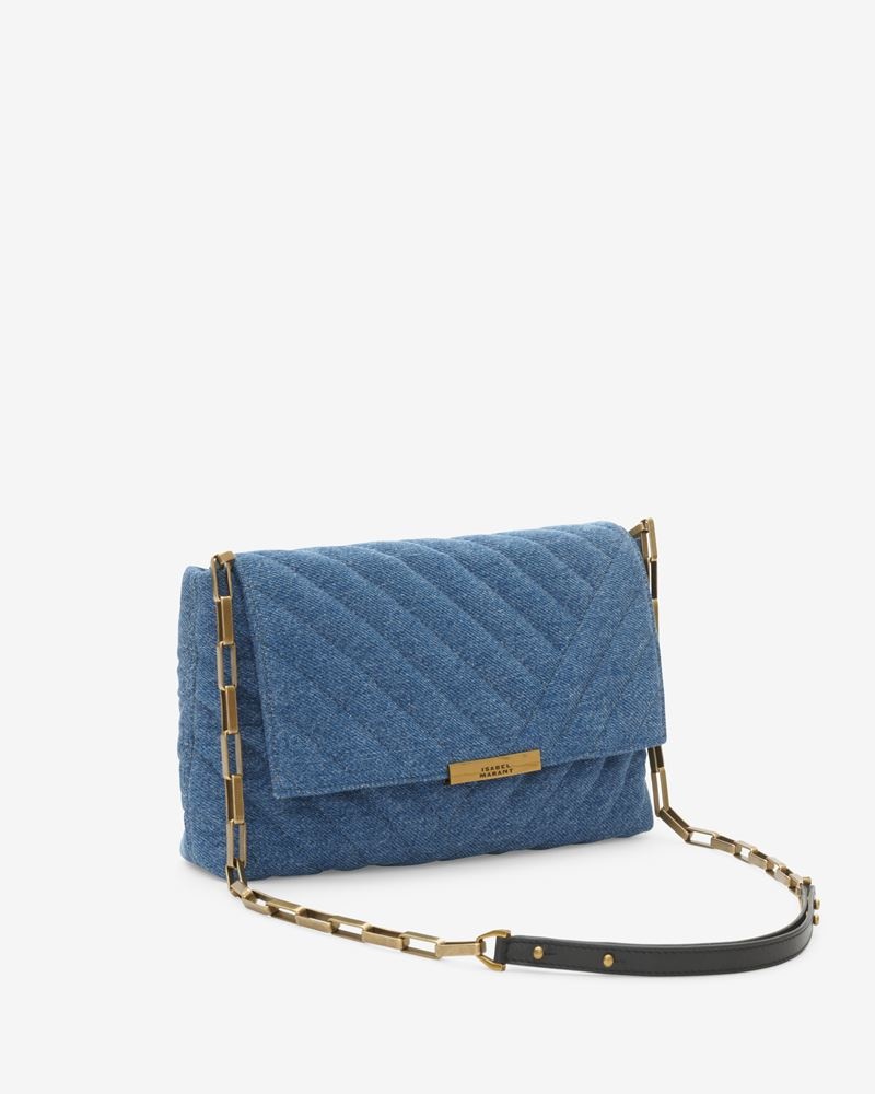 MERINE DENIM QUILTED BAG - 4