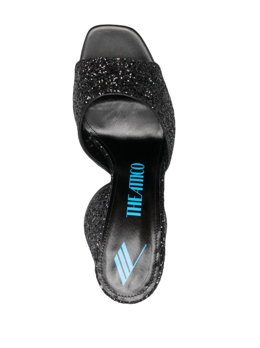 Luz 105mm glitter-embellished mules - 4