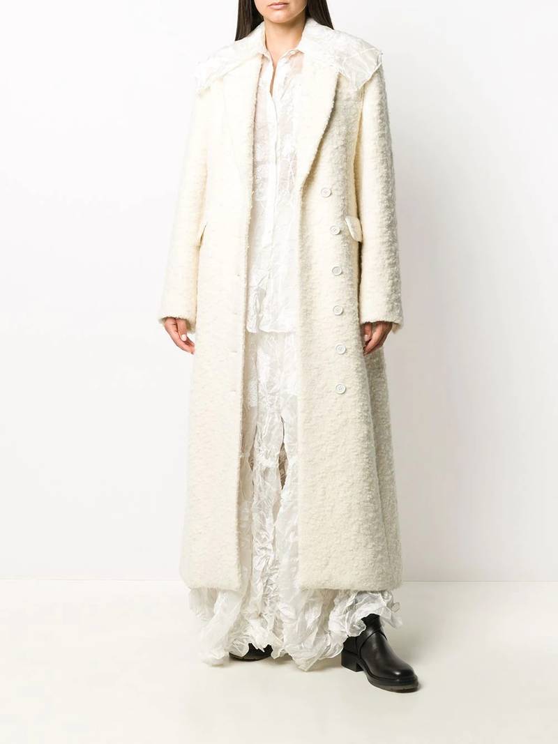 NINA RICCI crease-layered high-waisted skirt outlook