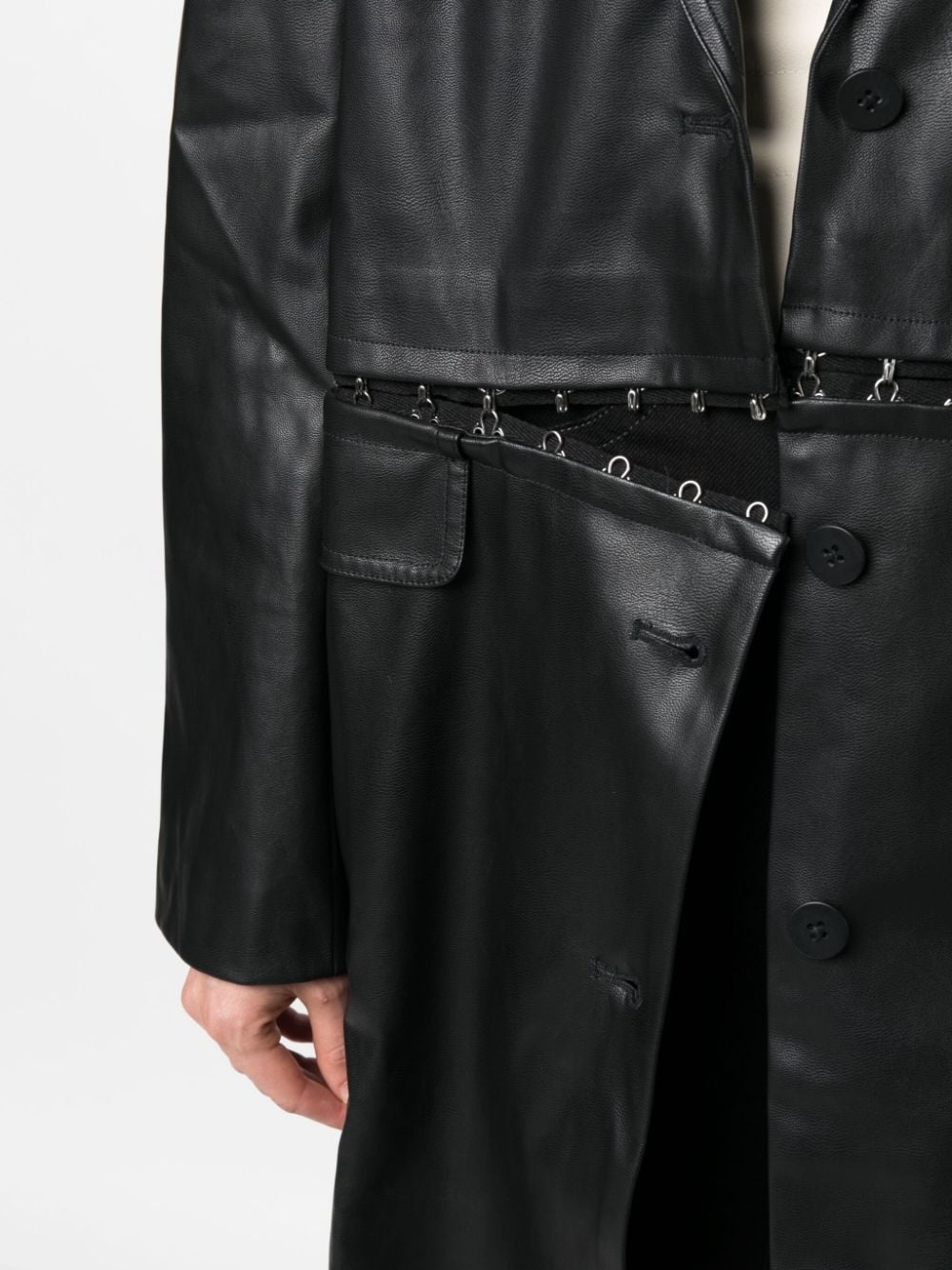 faux-leather jacket - 5