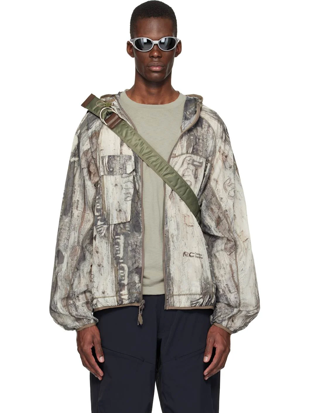 Taupe Griffith NR.PA Running Jacket - 1