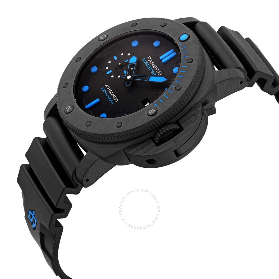 Pre-owned Panerai Luminor Submersible 1950 Carbotech Automatic Black Dial Men's Watch PAM01616 - 2