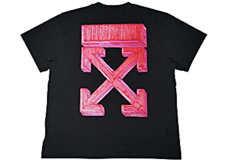 Off-White OFF-WHITE Marker Red Arrows Oversized Tee Black outlook