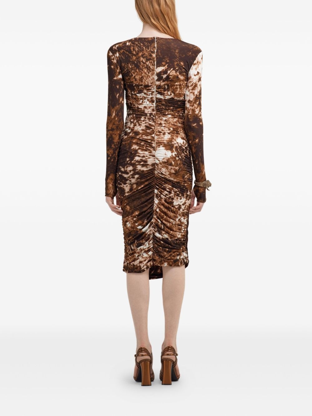 Appaloosa-print midi dress - 5