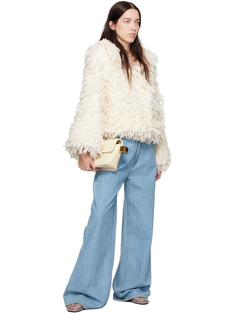CHRISTOPHER ESBER Off-White Valais Hand Crochet Jacket outlook