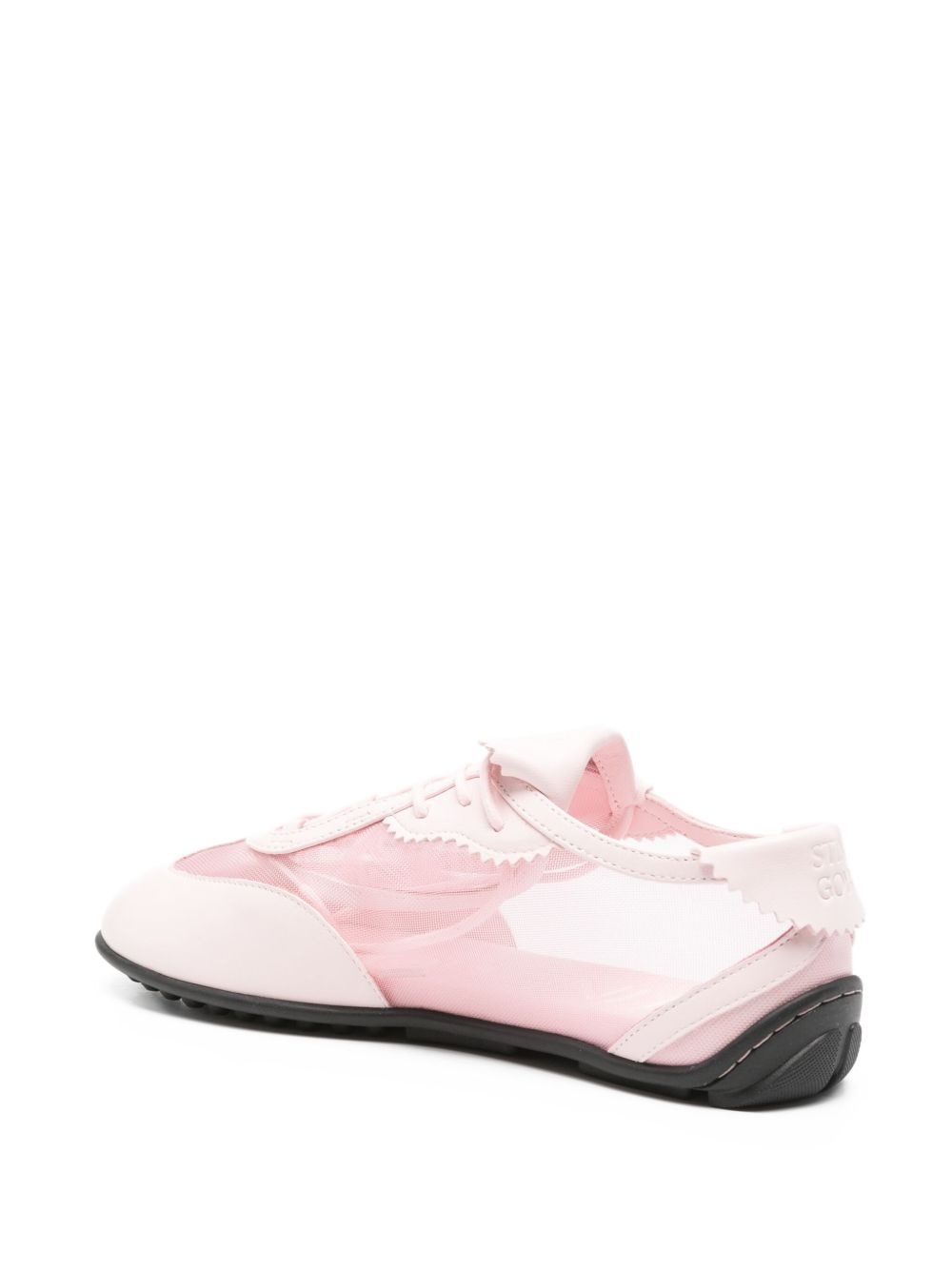 lace-up mesh sneakers - 3