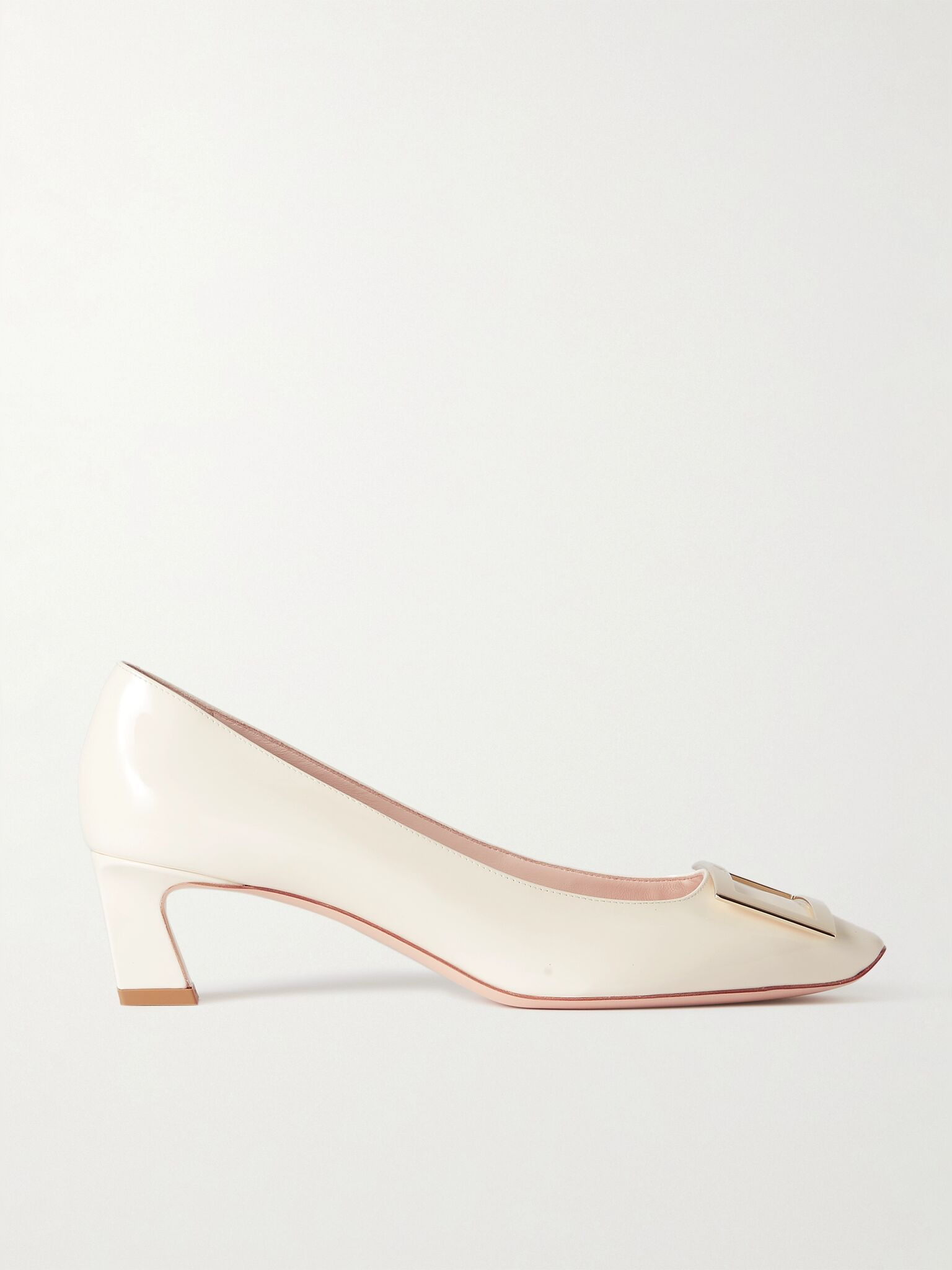 Decollete Trompette 45 patent-leather pumps Off-white - 1