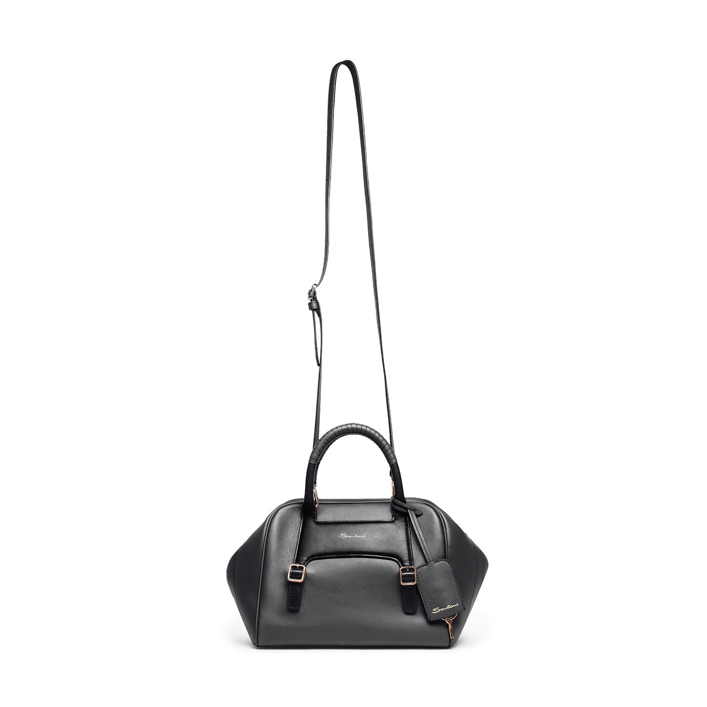 Black leather handbag 5