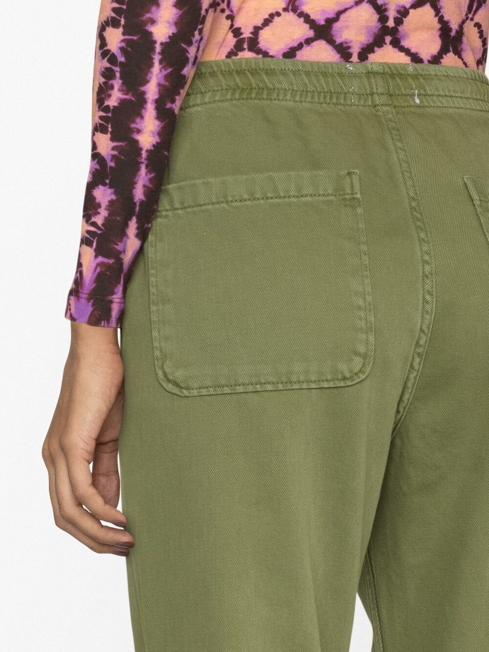 drawstring tapered jeans - 3