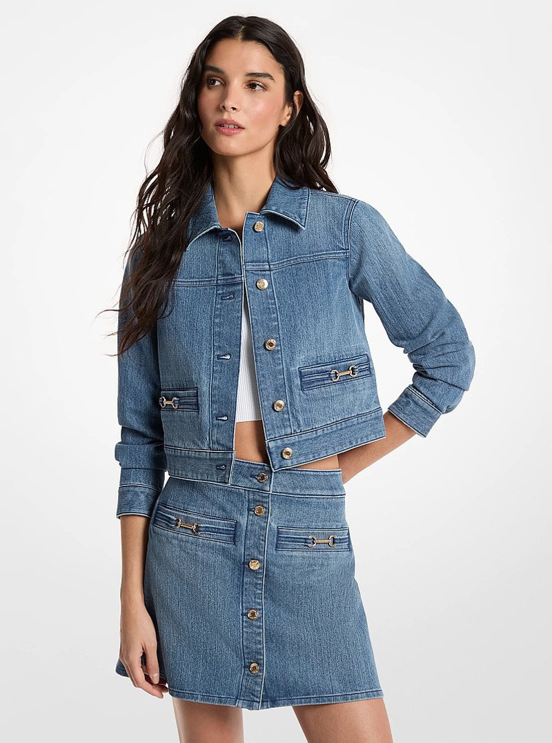 Carson Denim Cropped Jacket 1