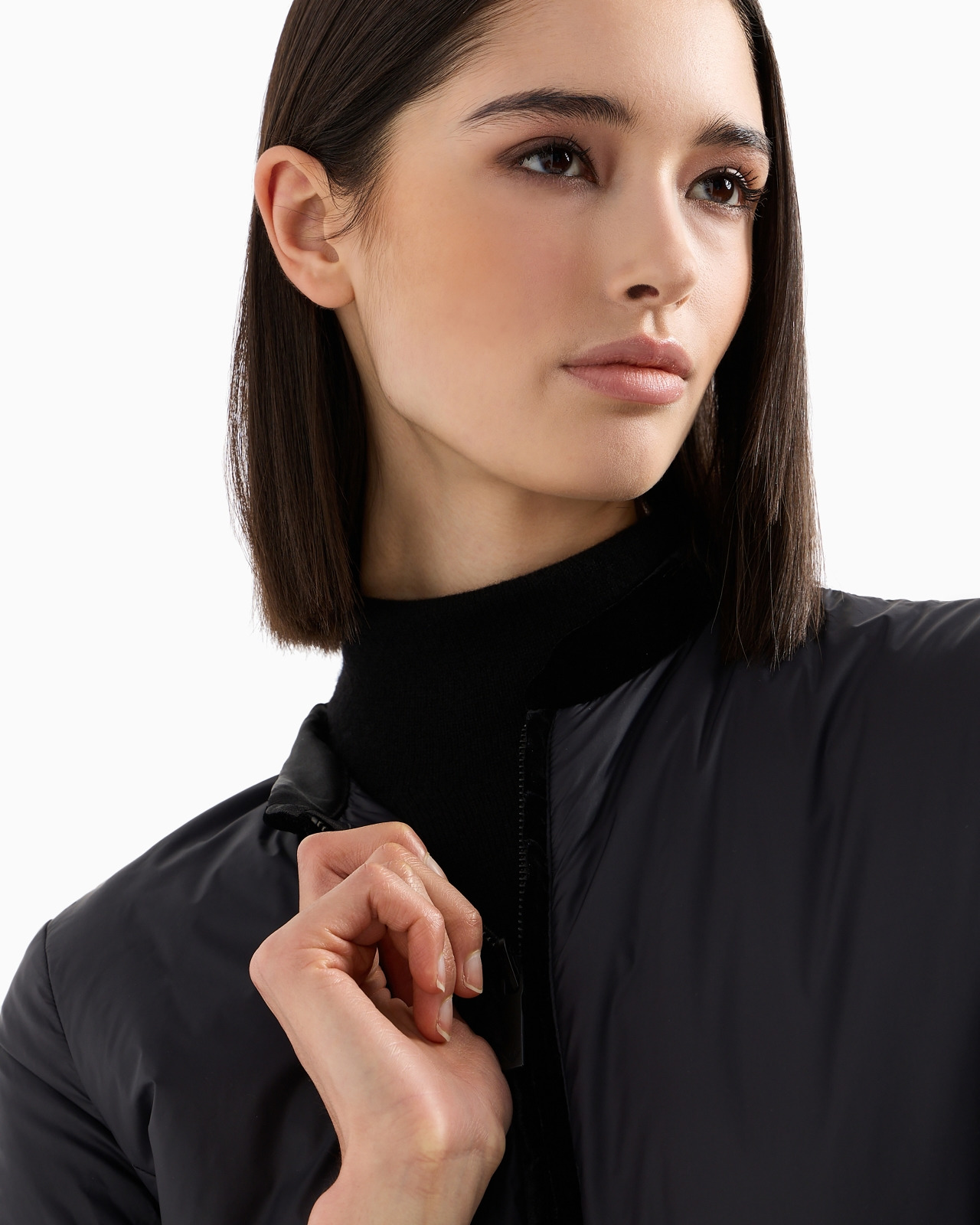 Nylon reversible guru-collared jacket - 7