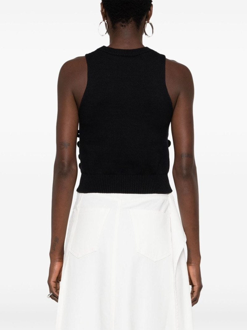 loop-detailing knitted tank top 4