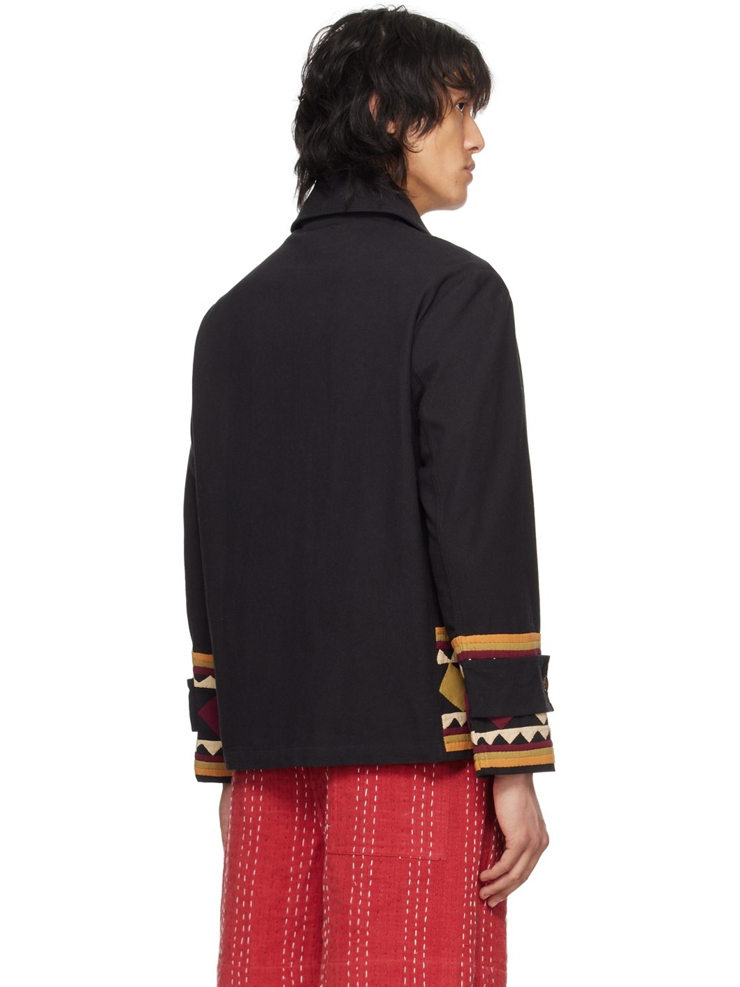 Black Appliqué Jacket - 3