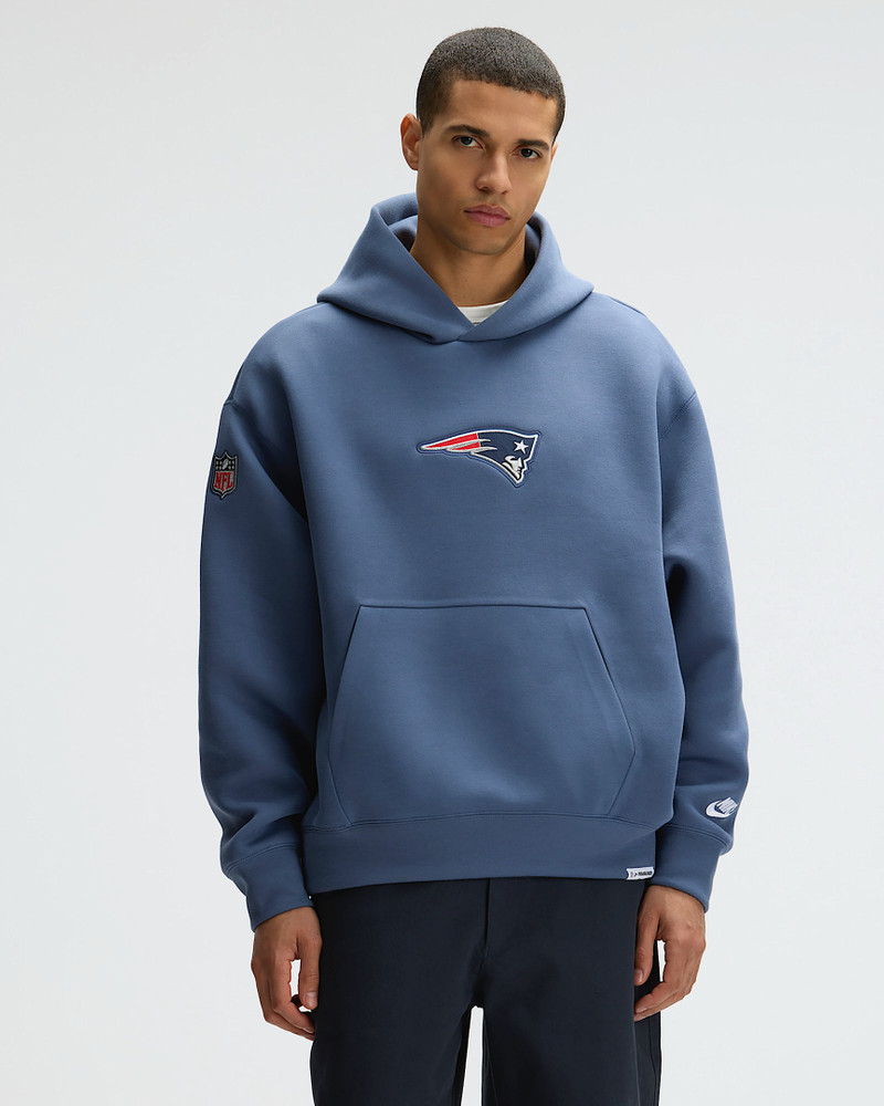 New England Patriots Rivalries Collection Oversized Tech Fleece Men's Nike NFL Pullover Hoodie 1