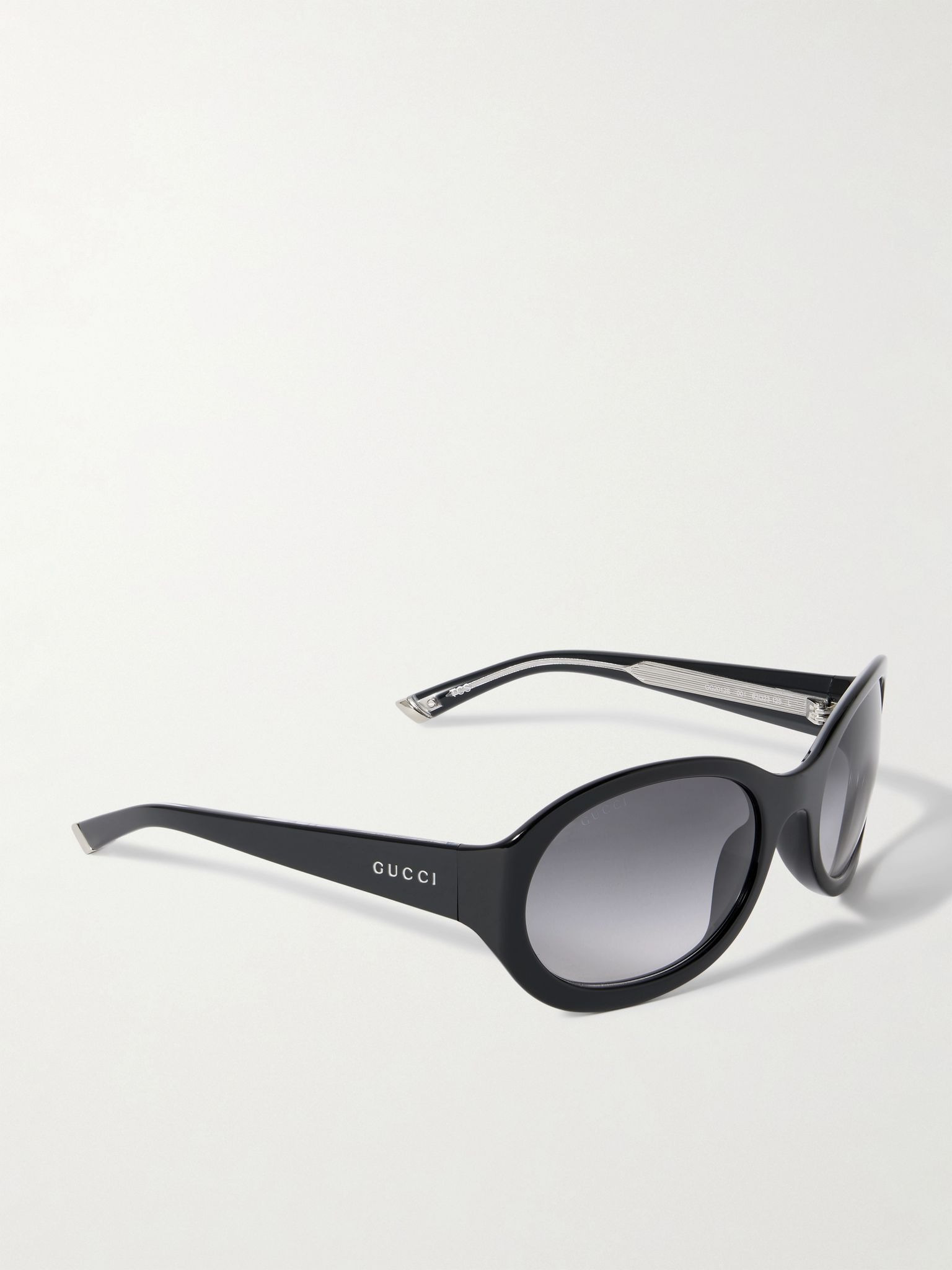 Round-frame acetate sunglasses Black - 3