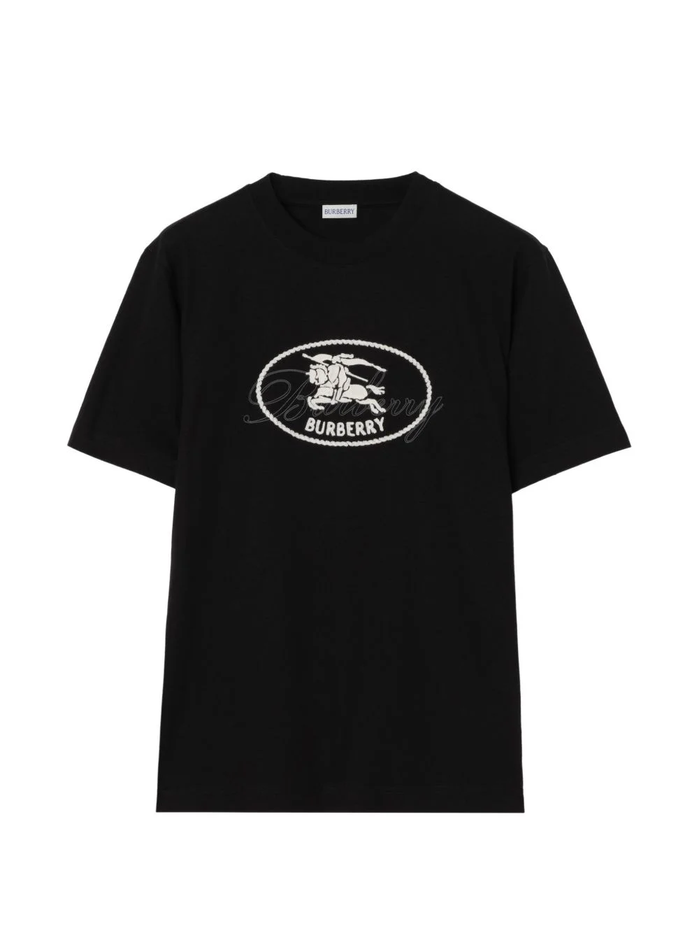 Knight-stamp cotton T-shirt - 1