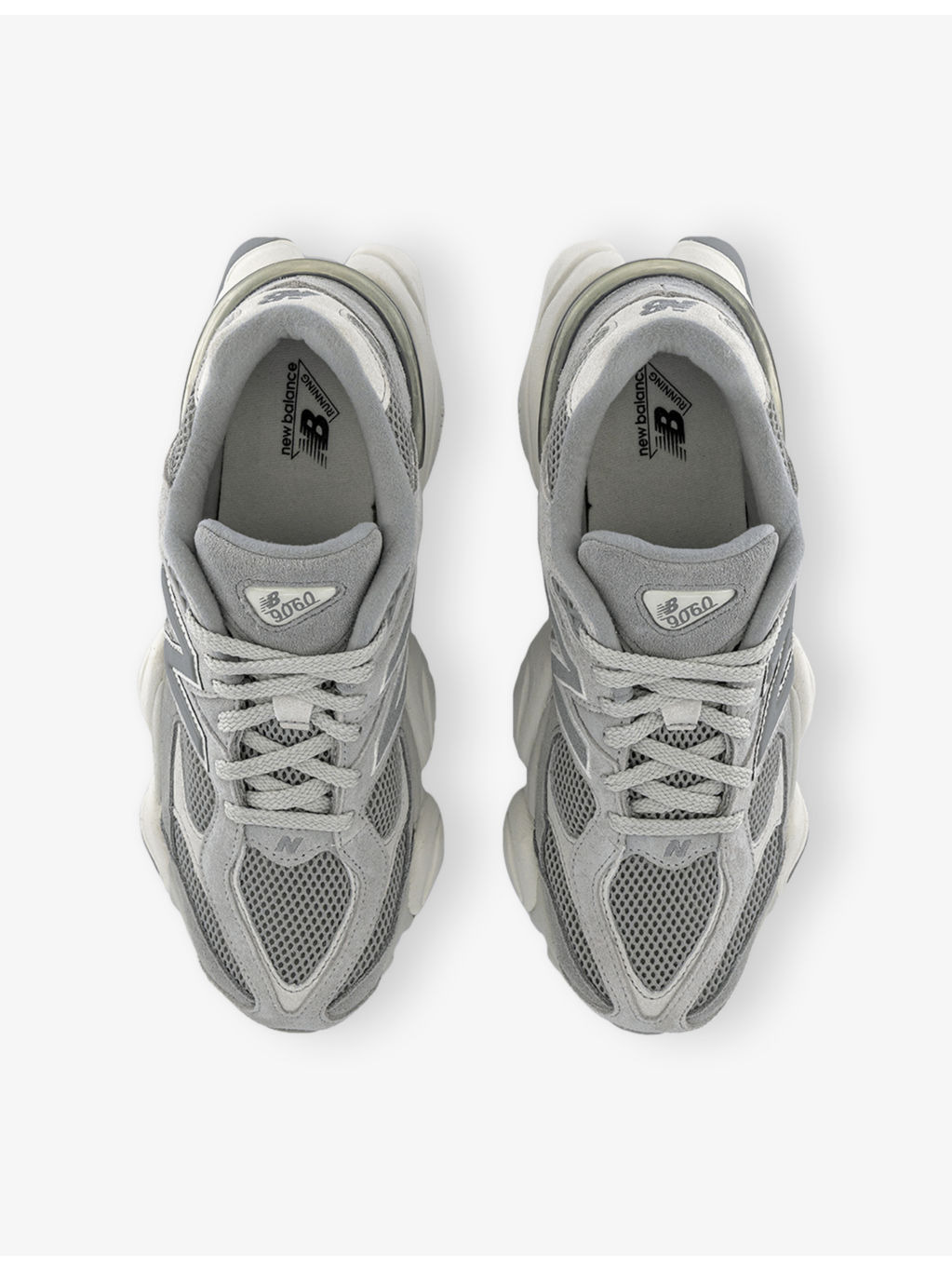 9060 Suede and Mesh Low-Top Trainers - 2