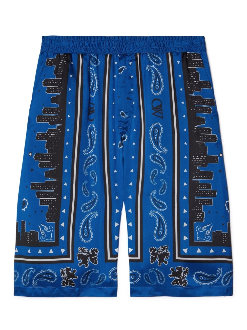 Bandana paisley-print shorts - 6
