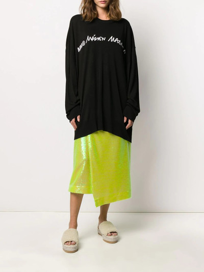 MM6 Maison Margiela logo knitted jumper outlook