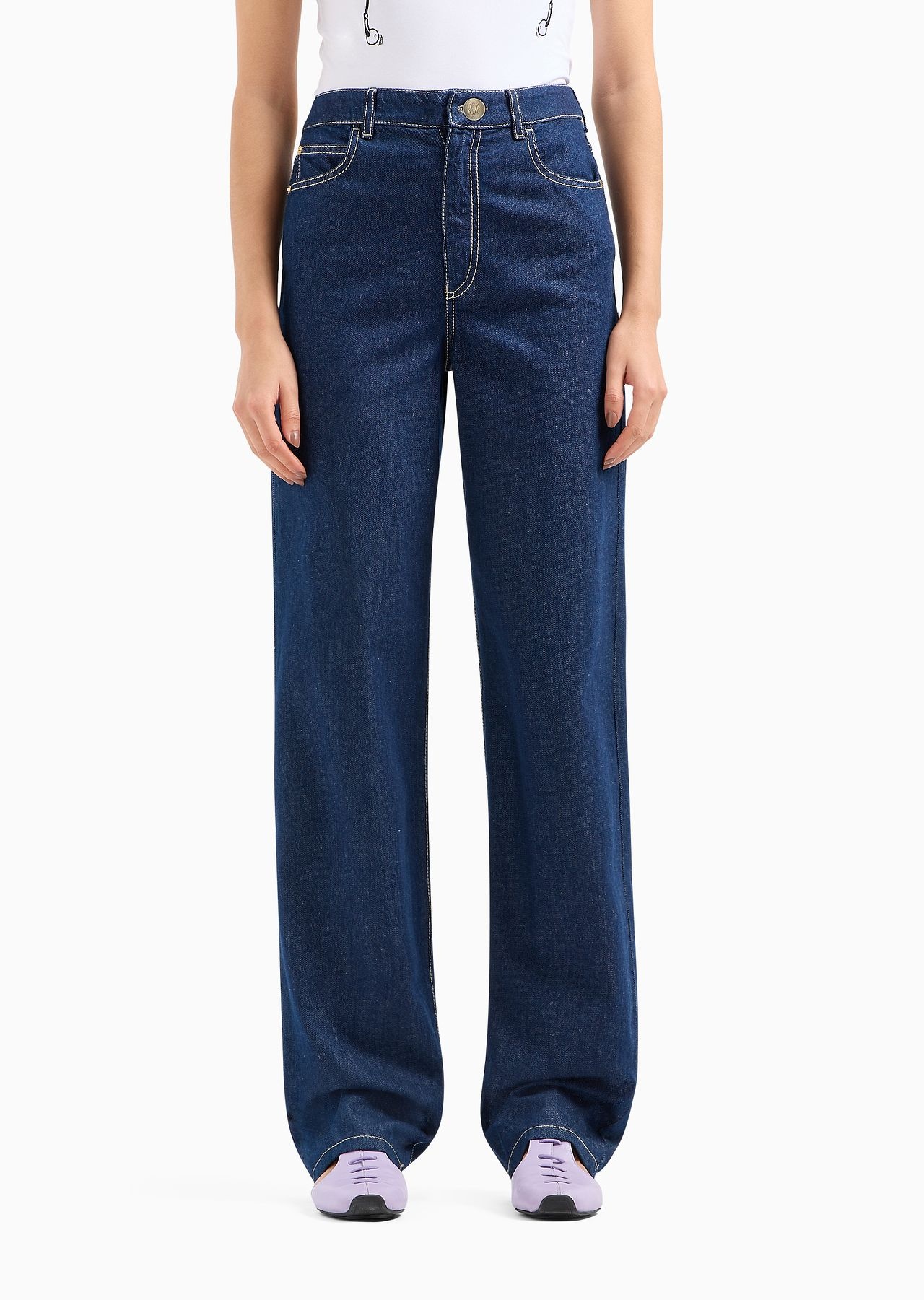 J4B Mid-rise straight-leg, rinsed-denim jeans - 2