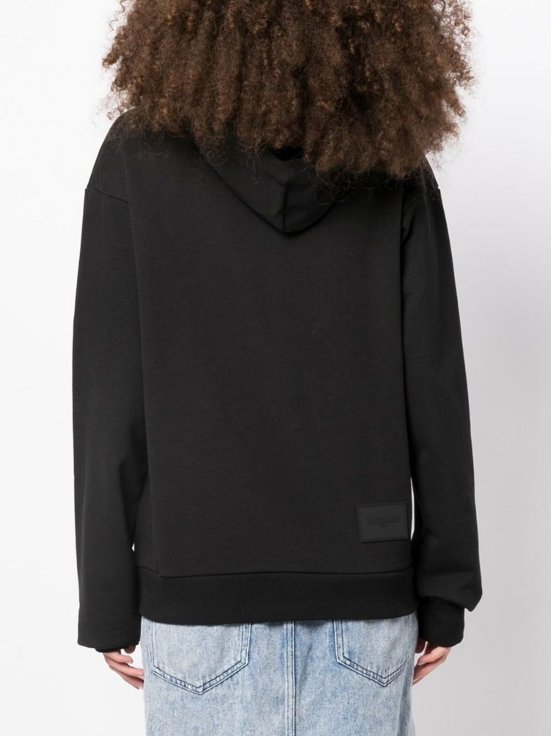 logo-print drawstring hoodie 4