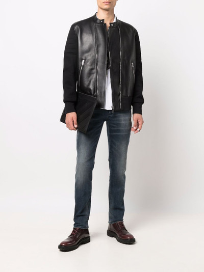 Neil Barrett leather bomber jacket outlook