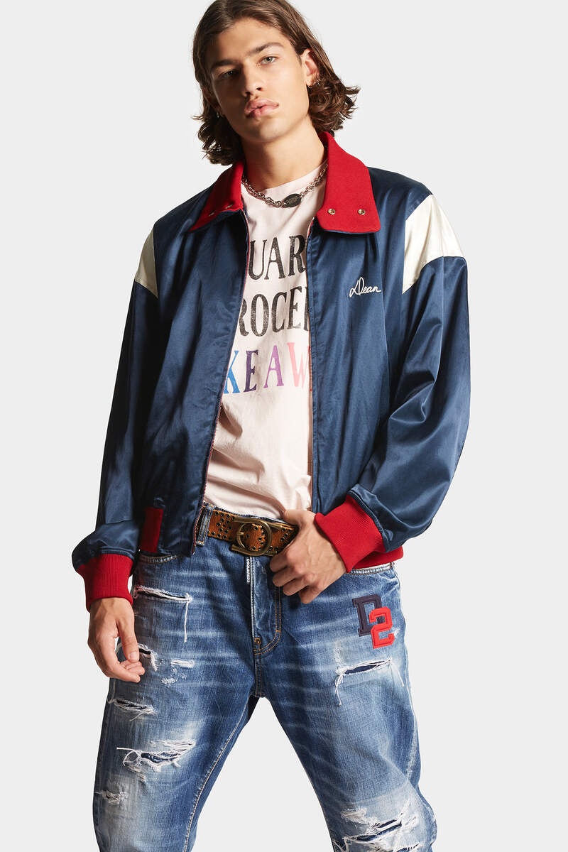 BOWLING SATIN BOMBER - 3
