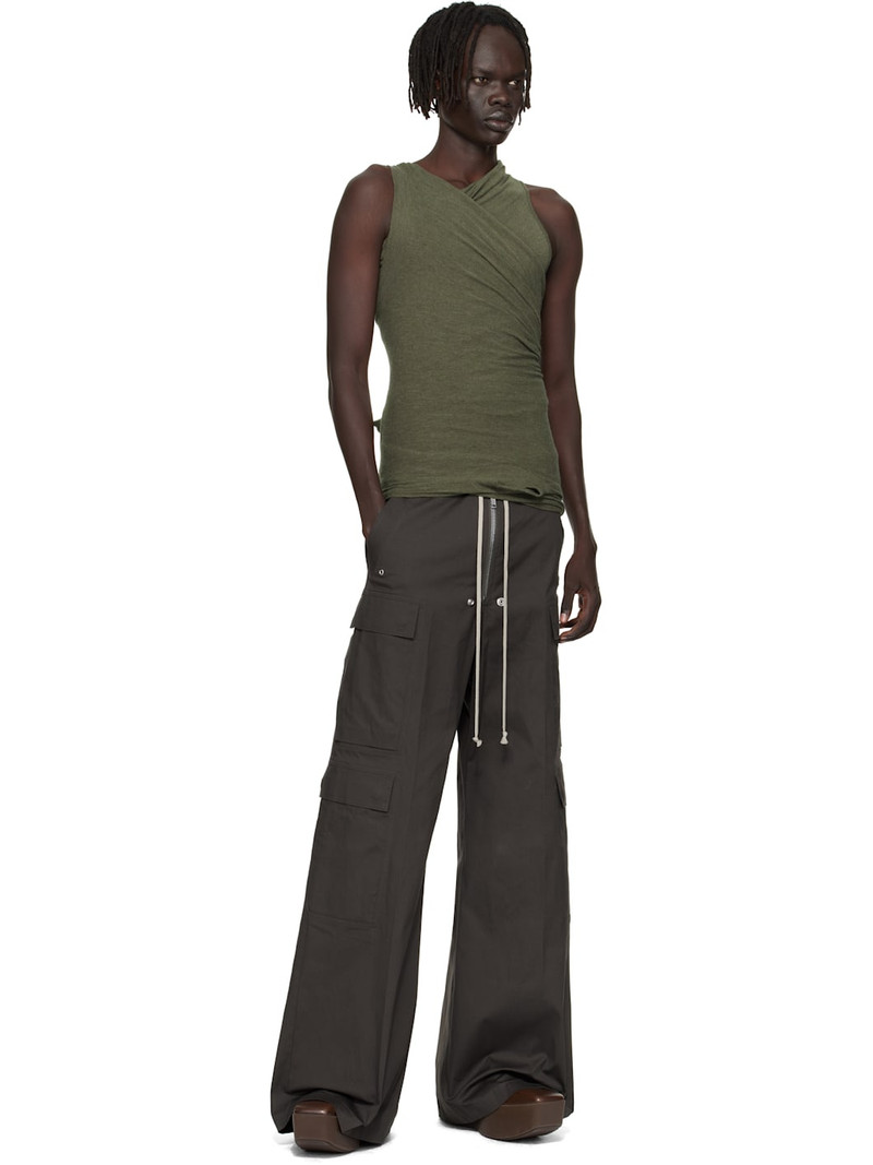 Rick Owens Khaki Concordians Hollywood Banana Top outlook