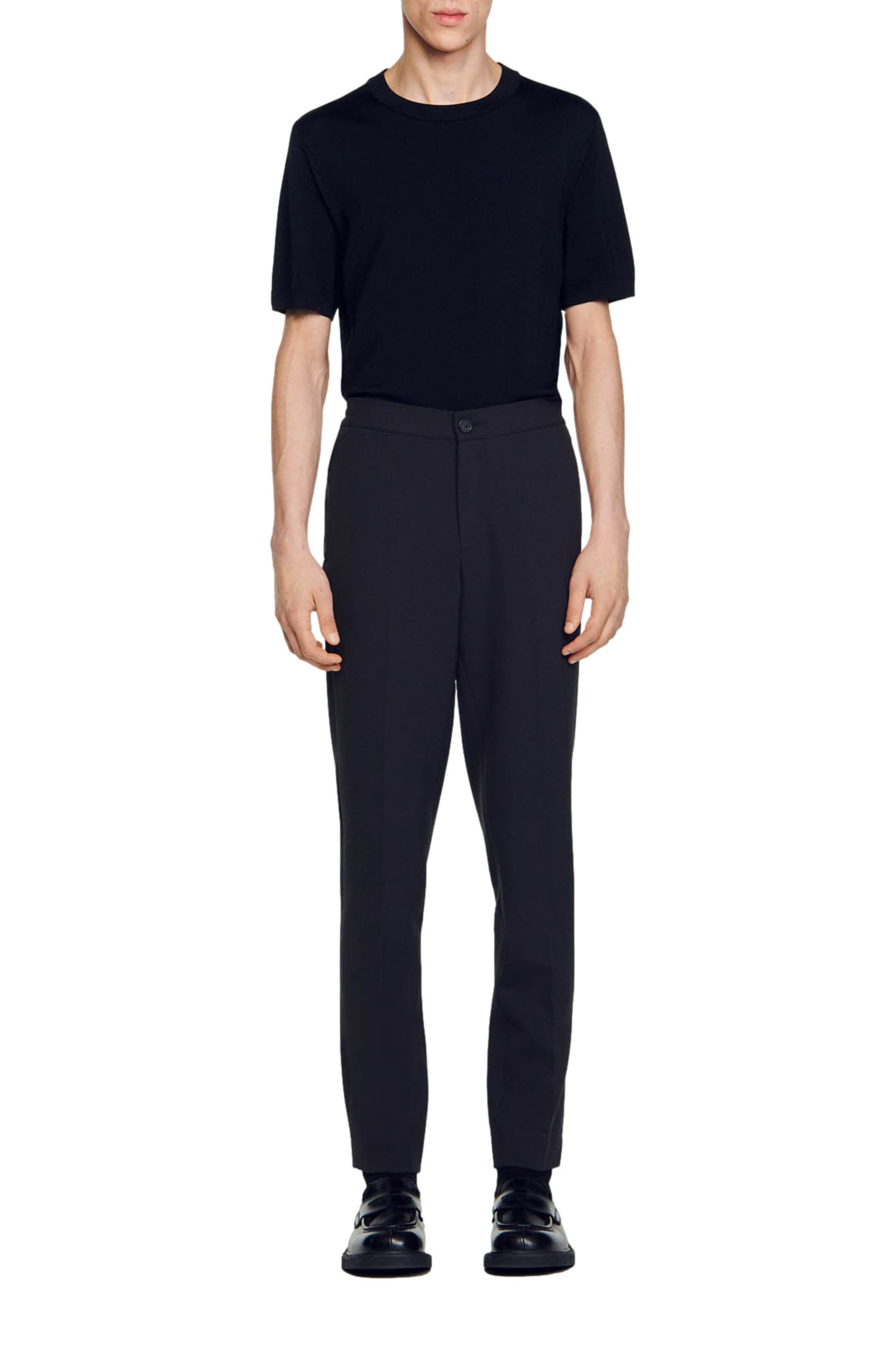 SANDRO Jersey trousers in Dark Grey at Nordstrom - 4