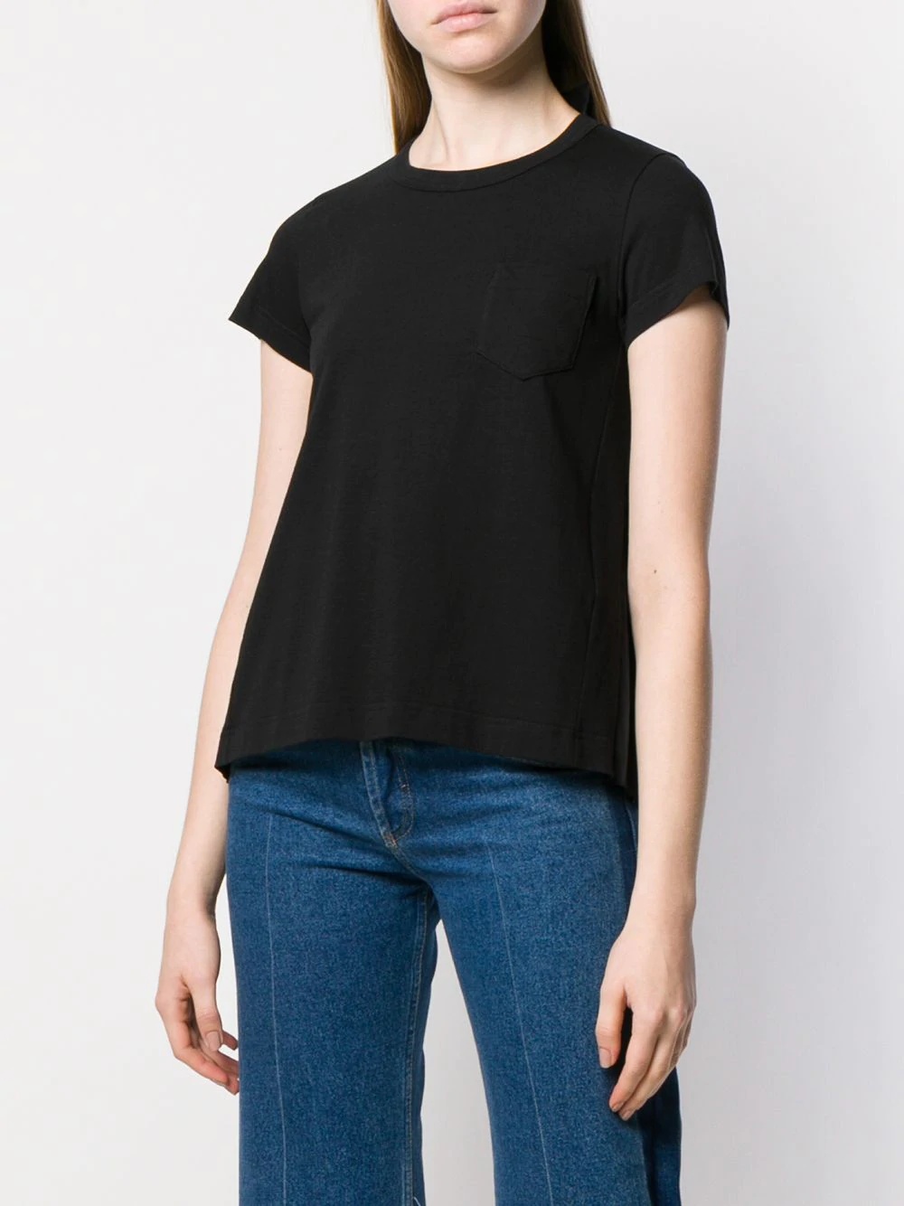 pleated back T-shirt - 3