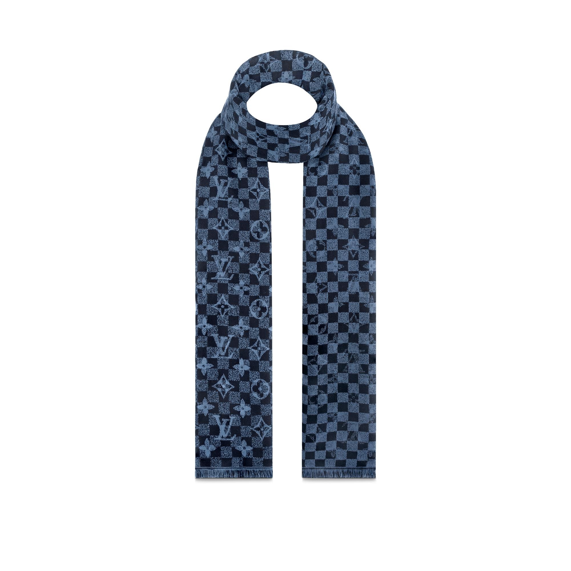 Damier Gradient Winter Stole - 4