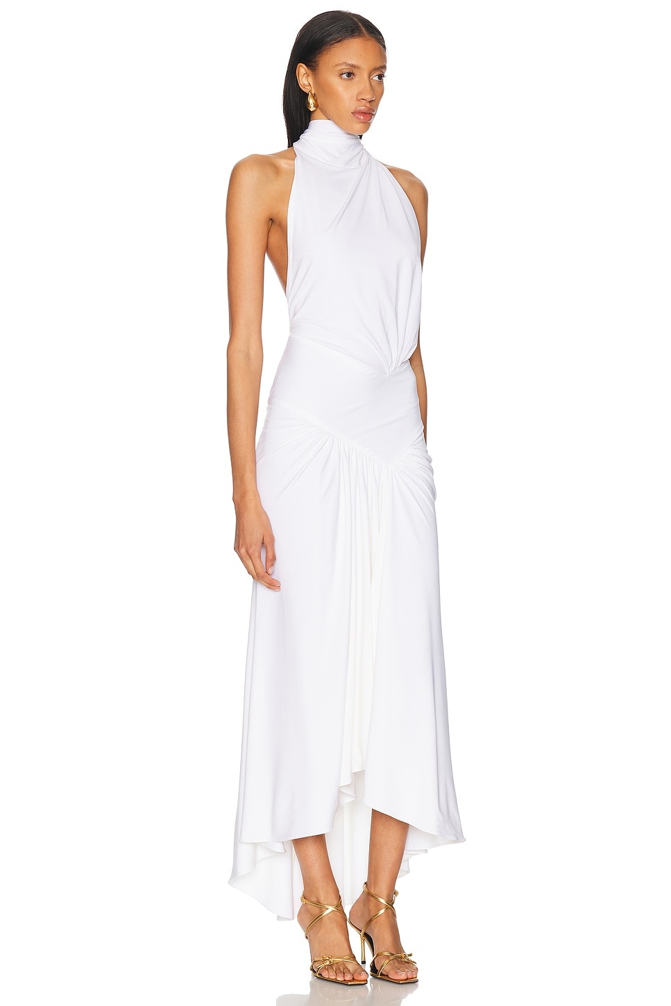Halter Neck Midi Dress - 2
