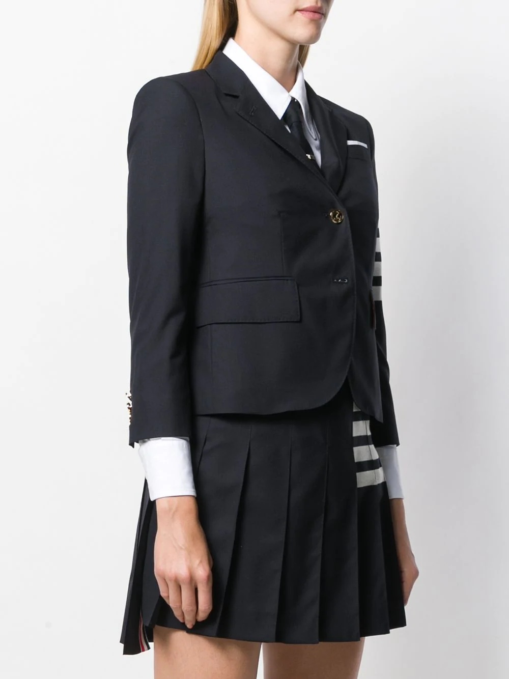 4-Bar plain weave suiting jacket - 3