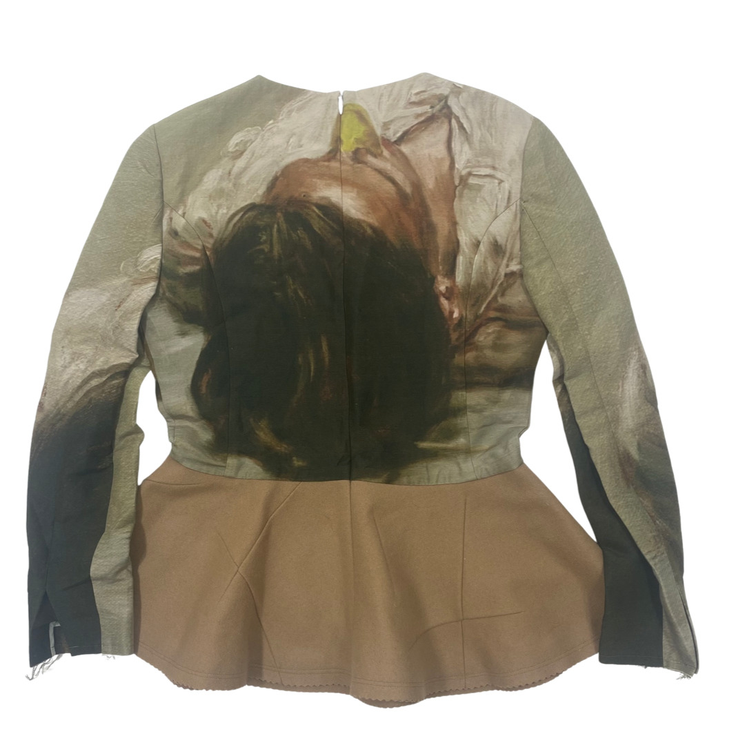 Coup de Grace - Undercover Peplum Top Sz 2 - 3